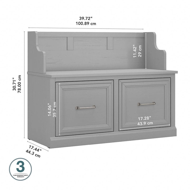 Banc d'entrée avec portes 40W