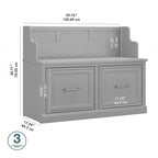 Banc d'entrée avec portes 40W