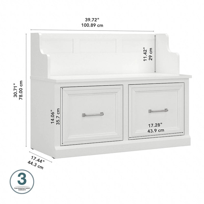 Banc d'entrée avec portes 40W