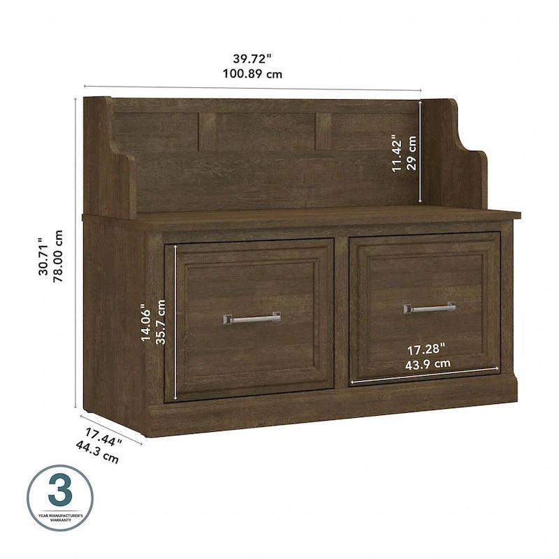 Banc d'entrée avec portes 40W