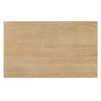 Table à manger 6 pièces avec plateau rectangulaire en bois d'acacia, 4 chaises et 1 banc