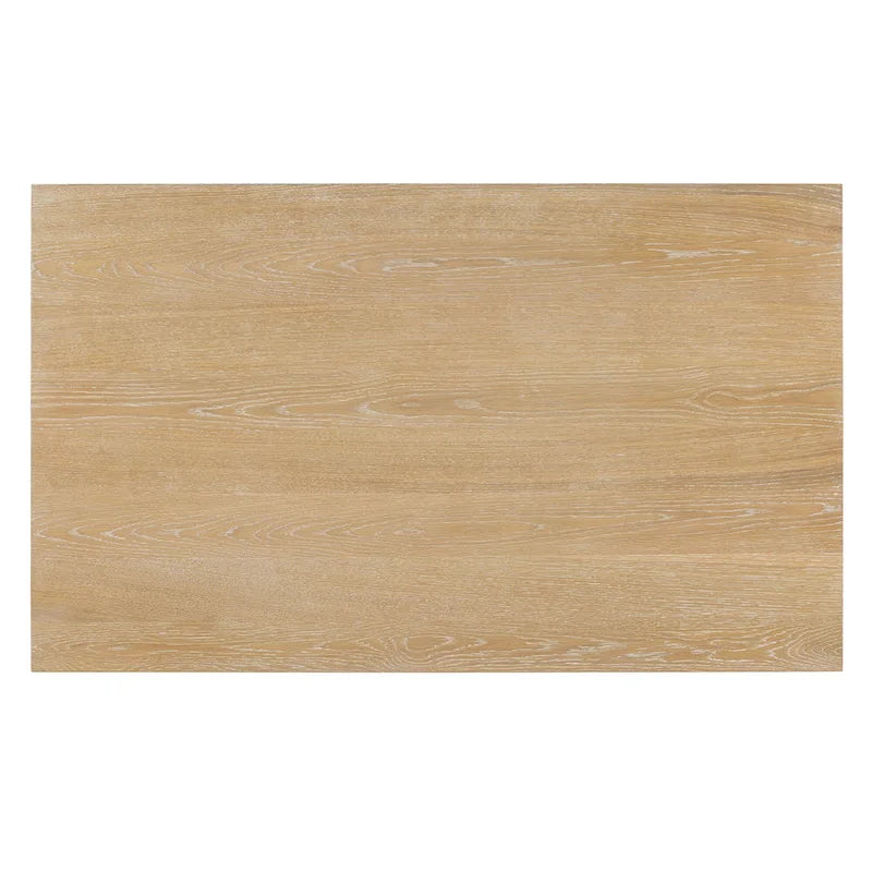 Table à manger 6 pièces avec plateau rectangulaire en bois d'acacia, 4 chaises et 1 banc
