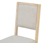 Table à manger 6 pièces avec plateau rectangulaire en bois d'acacia, 4 chaises et 1 banc