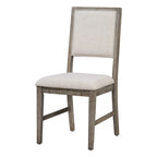 Table à manger 6 pièces avec plateau rectangulaire en bois d'acacia, 4 chaises et 1 banc