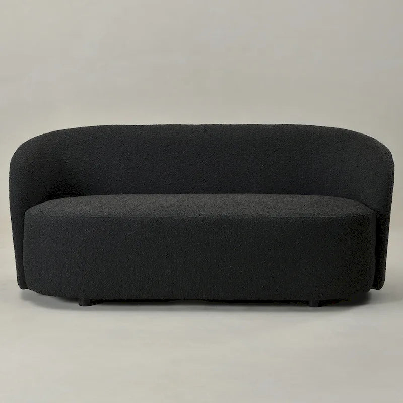 Causeuse Sherpa Rembourrée, Canapé Bouclé, 68W