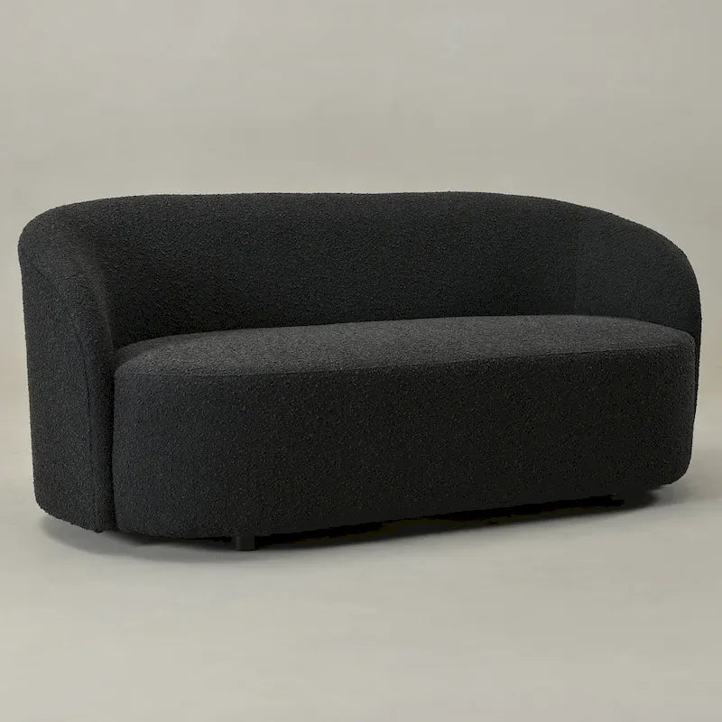 Causeuse Sherpa Rembourrée, Canapé Bouclé, 68W