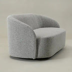 Causeuse Sherpa Rembourrée, Canapé Bouclé, 68W