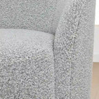 Causeuse Sherpa Rembourrée, Canapé Bouclé, 68W