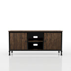 Meuble TV console de rangement multifonctionnel en bois de 60 pouces