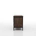 Meuble TV console de rangement multifonctionnel en bois de 60 pouces