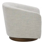 Fauteuil pivotant moderne en tissu