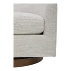 Fauteuil pivotant moderne en tissu