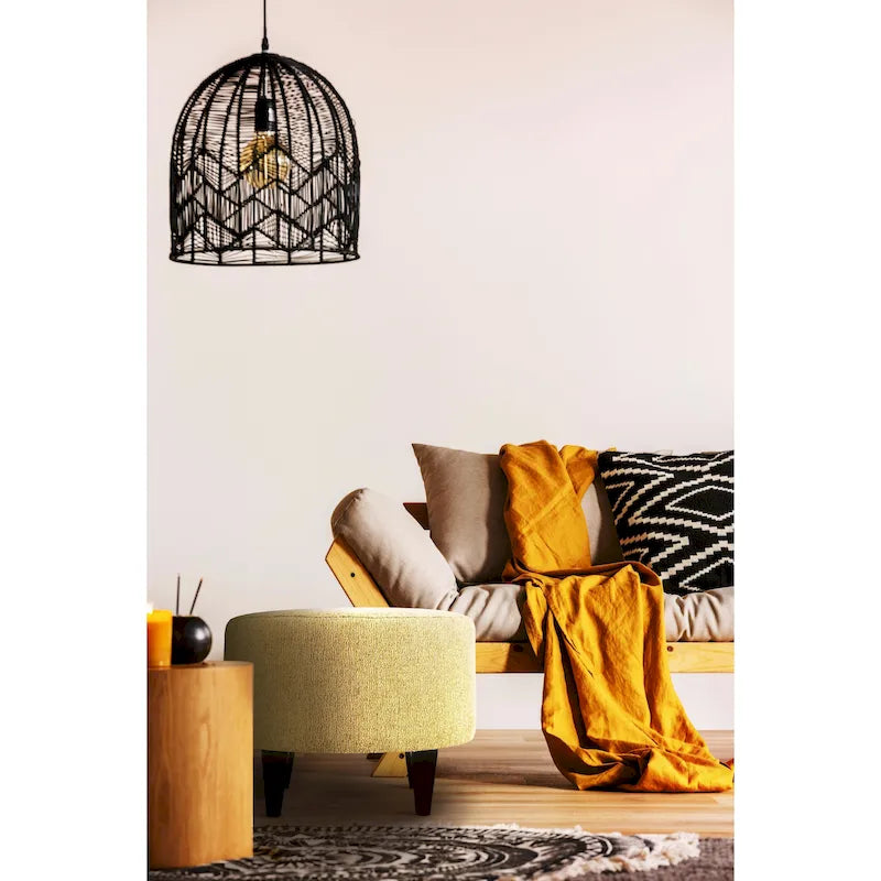 Pouf rond rembourré