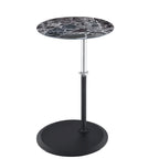Table d'appoint avec plateau en marbre réglable en hauteur