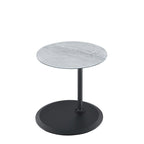Table d'appoint avec plateau en marbre réglable en hauteur