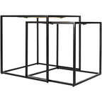 Tables gigognes miroirs - 21H x 21L x 21P, 19H x 19L x 19P