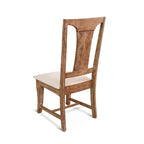 Chaises de salle à manger capitonnées en bois de manguier Pengrove, lot de 2 - N/A