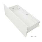 Meuble TV blanc avec lumières LED pour téléviseurs jusqu'à 70 pouces