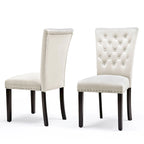Chaises de salle à manger Flohr en velours touffeté