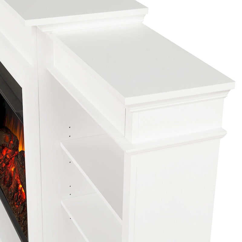 Cheminée électrique 93 Grand Media blanche