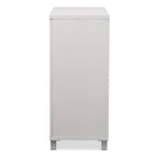 Buffet de rangement Marcy contemporain en bois blanc