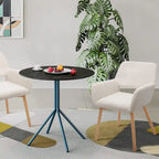 Fauteuils d'appoint modernes en velours avec pieds en bois massif, lot de 2, blanc