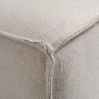 Canapé d'angle modulable contemporain 5 places avec pouf