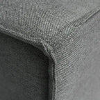 Canapé d'angle modulable contemporain 5 places avec pouf
