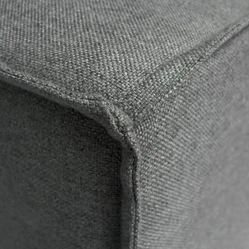 Canapé d'angle modulable contemporain 5 places avec pouf
