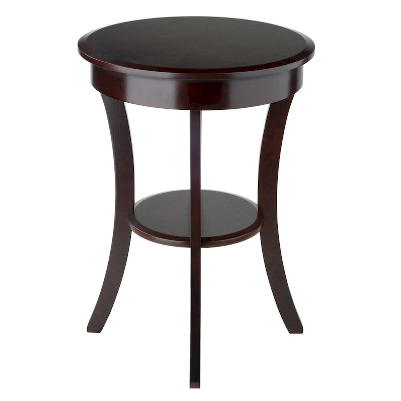 Table d'appoint ronde, Cappuccino - 20L x 20P x 27H.