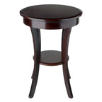 Table d'appoint ronde, Cappuccino - 20L x 20P x 27H.