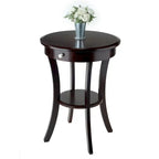 Table d'appoint ronde, Cappuccino - 20L x 20P x 27H.