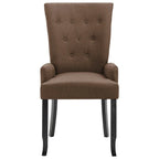 Chaises de salle à manger avec accoudoirs 1/2/4/6 pcs Tissu multicolore - 21.3 x 22 x 41.7