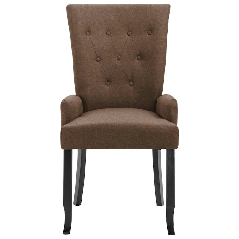 Chaises de salle à manger avec accoudoirs 1/2/4/6 pcs Tissu multicolore - 21.3 x 22 x 41.7