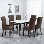 Chaises de salle à manger avec accoudoirs 1/2/4/6 pcs Tissu multicolore - 21.3 x 22 x 41.7