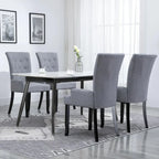Chaises de salle à manger avec accoudoirs 1/2/4/6 pcs Tissu multicolore - 21.3 x 22 x 41.7
