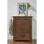 Meubles de chambre à coucher Shelba en bois massif avec rangements