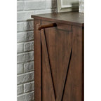 Meubles de chambre à coucher Shelba en bois massif avec rangements