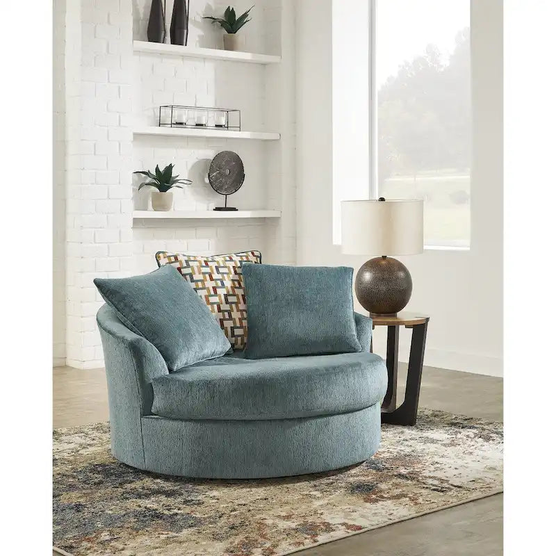 Fauteuil d'appoint pivotant surdimensionné - 56 L x 55 P x 35 H