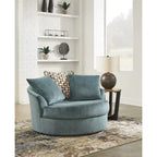 Fauteuil d'appoint pivotant surdimensionné - 56 L x 55 P x 35 H