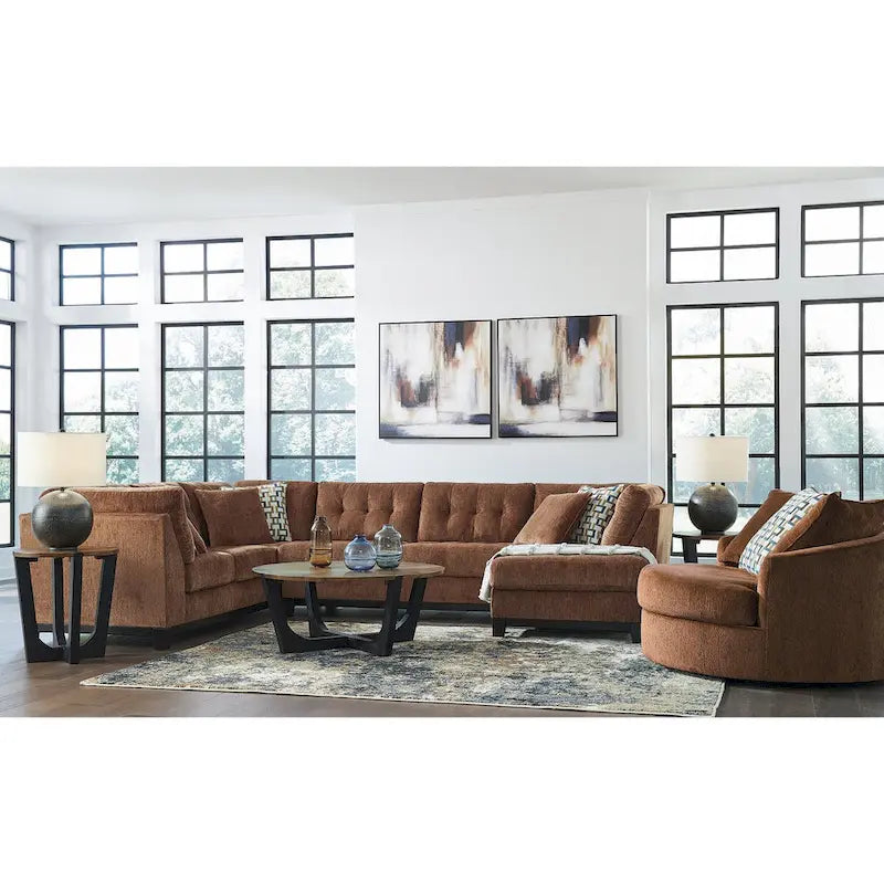 Fauteuil d'appoint pivotant surdimensionné - 56 L x 55 P x 35 H