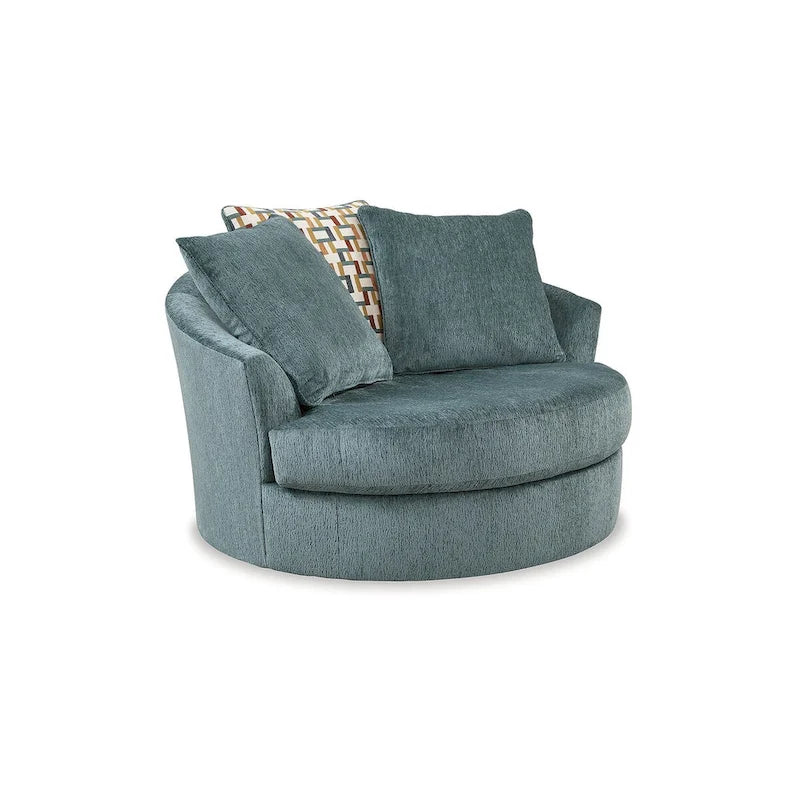 Fauteuil d'appoint pivotant surdimensionné - 56 L x 55 P x 35 H