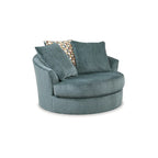 Fauteuil d'appoint pivotant surdimensionné - 56 L x 55 P x 35 H