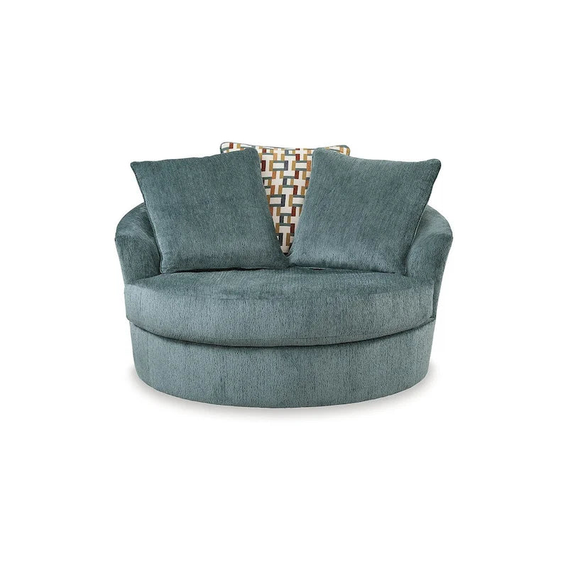 Fauteuil d'appoint pivotant surdimensionné - 56 L x 55 P x 35 H