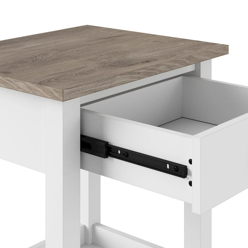 Table basse de style rustique avec tables d'appoint