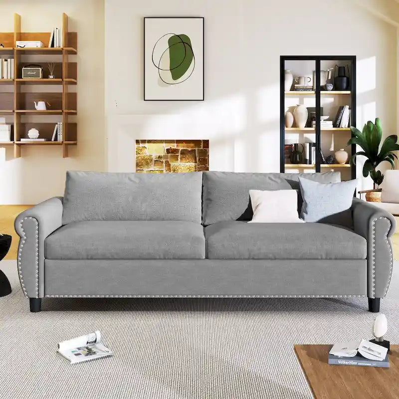 Canapé-lit 2-en-1 avec grand matelas à mémoire de forme