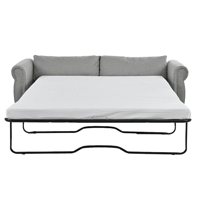 Canapé-lit 2-en-1 avec grand matelas à mémoire de forme