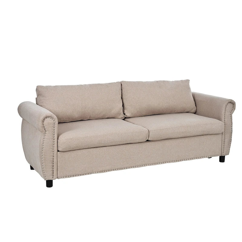Canapé-lit 2-en-1 avec grand matelas à mémoire de forme