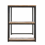 Bureau noir en bois recyclé