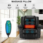 Fauteuil inclinable de massage en cuir respirant Canapé inclinable manuel pour salon